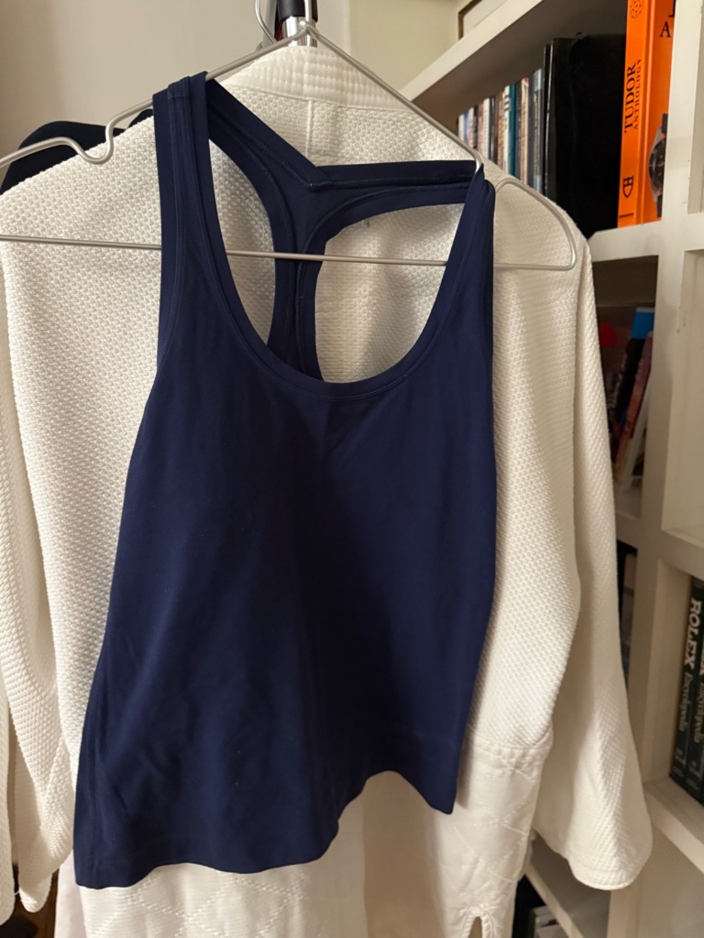 Navy Racerback Tank Top